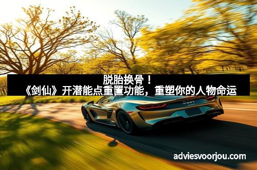 脱胎换骨！《剑仙》开潜能点重置功能，重塑你的人物命运